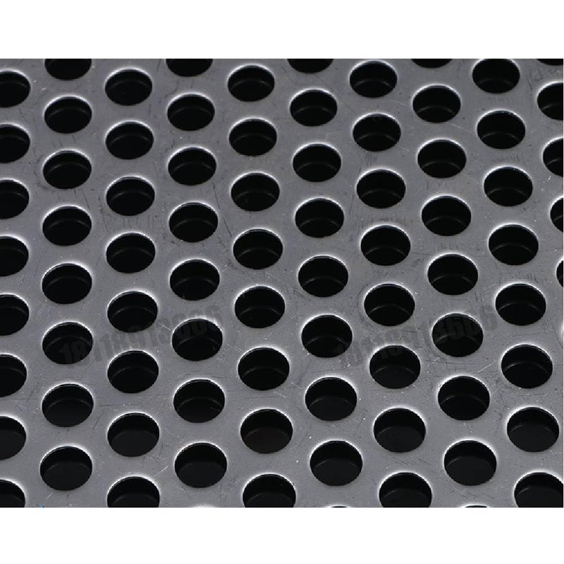 Bilaida 2Pcs Stainless Steel Perforated Sheet (SUS304), 0.04"/19 Gauge Thickness, 16" Width, 12.6" Length, 0.28'' Aperture, 0.47'' Hole Pitch - Image 3